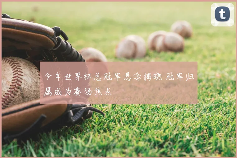 今年世界杯总冠军悬念揭晓 冠军归属成为赛场焦点